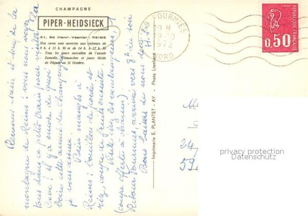 Reims Champagne Ardenne Champagne Piper Heidsiek – Bild 2