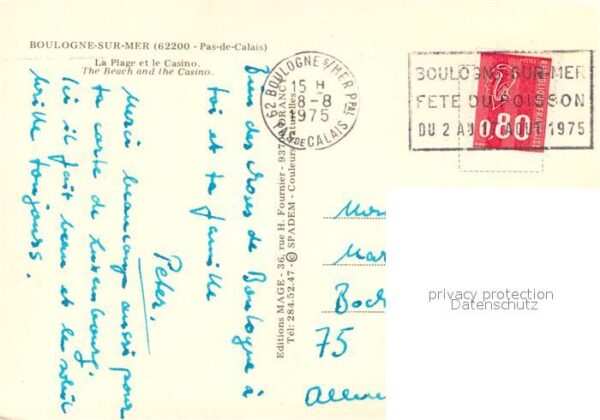 Boulogne-sur-Mer Pas de Calais La Plage et le Casino – Bild 2