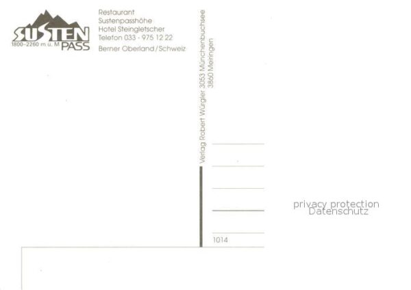 Sustenpass Restaurant Sustenpasshöhe Hotel Steingl – Bild 2