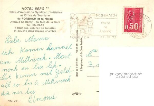 Forbach Lothringen Hôtel Berg Tour – Bild 2