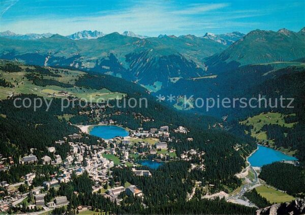 Arosa GR Panorama Blick vom Schafrücken aus Alpe