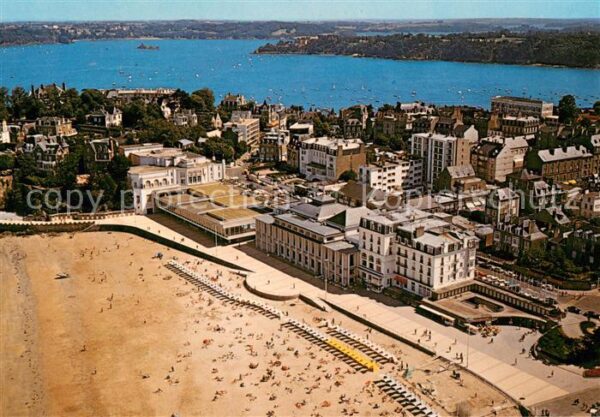 Dinard 35 La plage et le casino vue aérienne