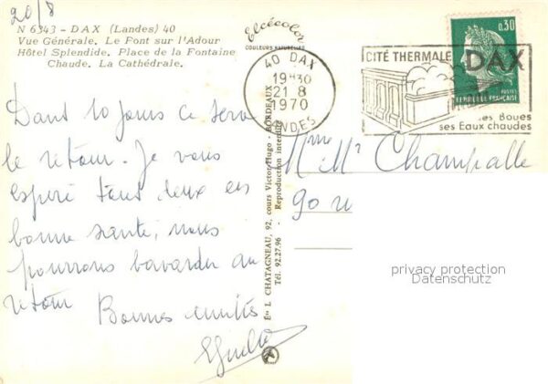 Dax Landes Pont sur l'Adour Hôtel Splendide Place – Bild 2