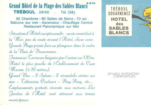 Treboul Douarnenez Grand Hotel de la Plage des Sables Blan – Bild 2
