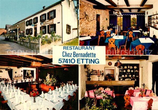 Etting Moselle Restaurant Chez Bernadette Gasträume Ba