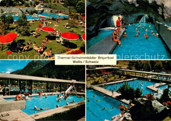 Brigerbad Freiluft Thermal Schwimmbäder Grottensc