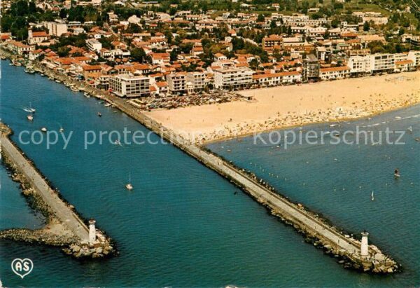 Grau d Agde Le Vue panoramique aerienne et l’embouchur