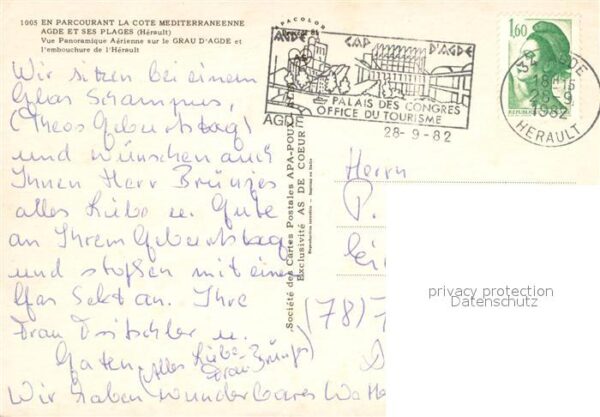 Grau d Agde Le Vue panoramique aerienne et l’embouchur – Bild 2