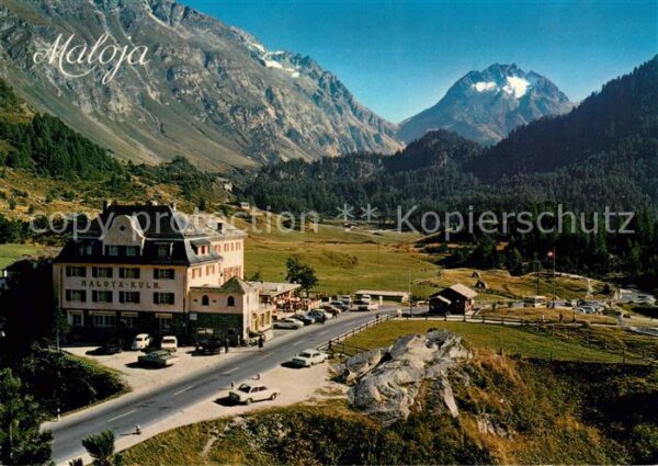 Maloja GR Hotel Maloja Kulm mit Piz del Forno