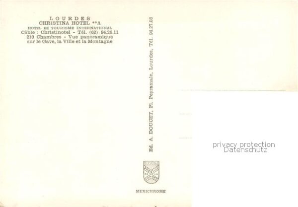 Lourdes Hautes Pyrenees Christina Hotel – Bild 2