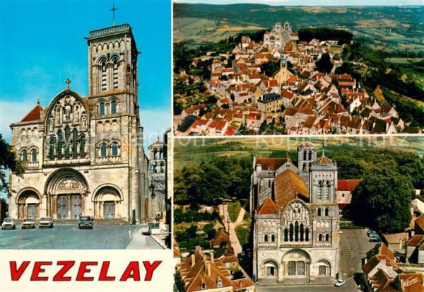Vezelay la basilique Sainte Madeleine Facade re