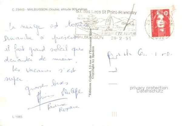 Malbuisson Doubs en hiver vue aérienne – Bild 2