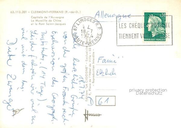 Clermont-Ferrand Capitale de l'Auvergne Muraille de Chin – Bild 2