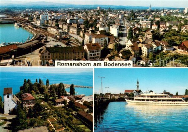 Romanshorn Bodensee Fliegeraufnahmen Fahrgastschiff