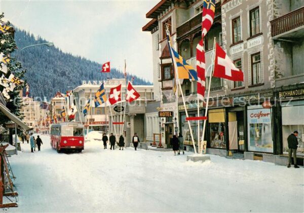 Davos GR Promenade im Winter