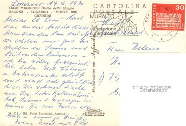 Ascona Lago Maggiore Locarno Monte Bre Cardada Fliegeraufnah – Bild 2