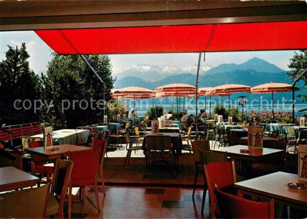 Weggis Vierwaldstaettersee Confiserie Tea-Room Dahinden See und Al