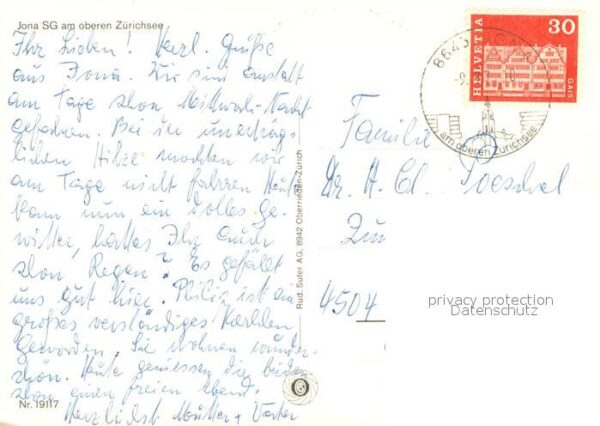 Jona am oberen Zürichsee Fliegeraufnahme – Bild 2