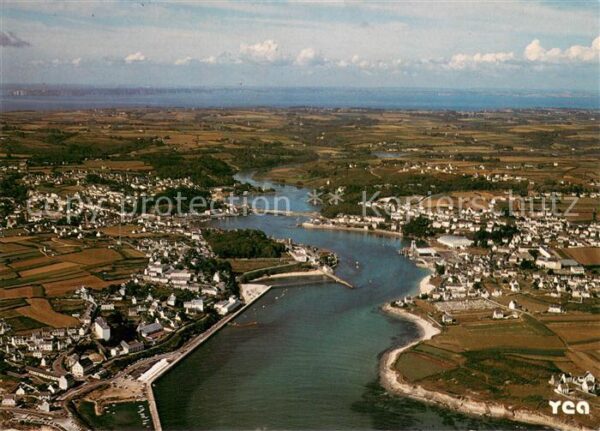 Audierne A l'estuaire du Goyen Port vue aérienne