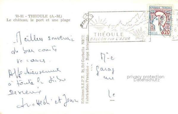 Theoule-sur-Mer Le chateau le port et une plage – Bild 2