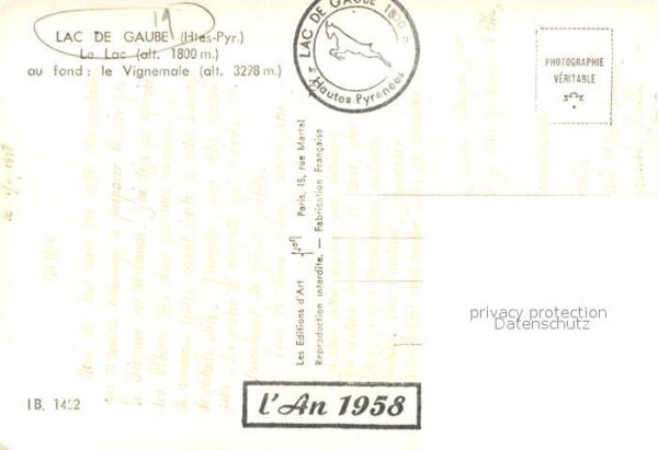 Lac de Gaube Le Lac au fond le Vignemale – Bild 2