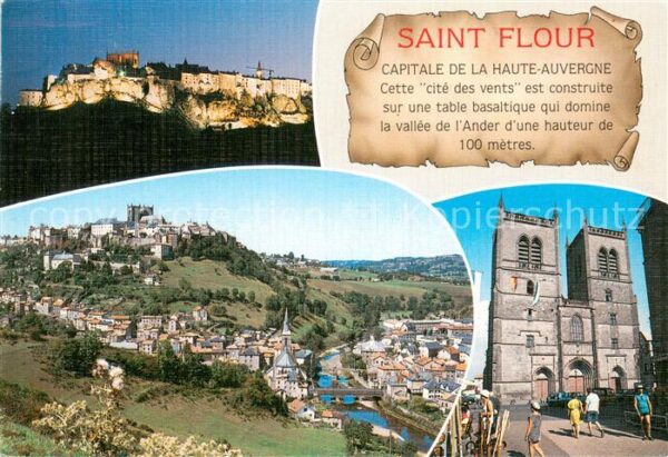 Saint-Flour Cantal Divers aspects de la ville