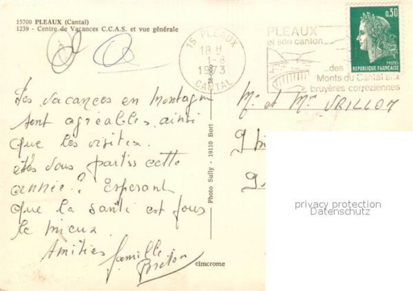 Pleaux Centre de Vacances CCAS et vue generale – Bild 2