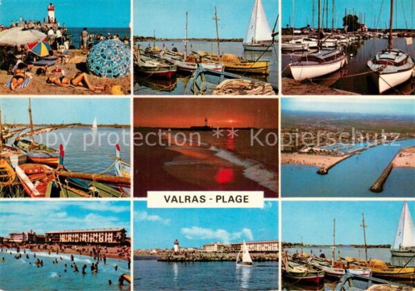 Valras-Plage Le Phare Le Port de Plaisance Vue aerie