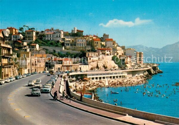 Marseille Bouches-du-Rhone Promenade de la Corniche Anse du Prophe