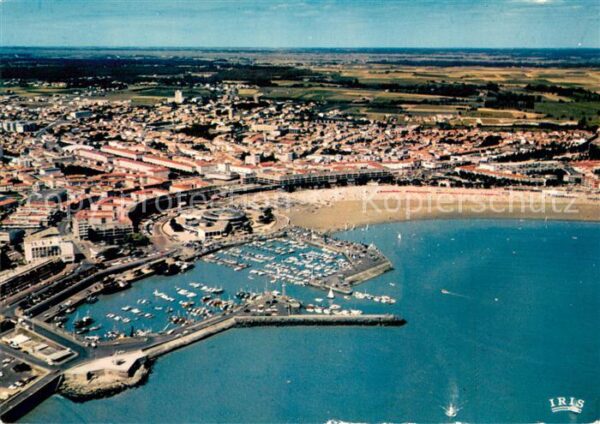 Royan 17 Le Port la Plage et la Ville Vue aerien