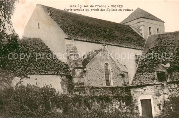 Vignes Yonne Nos Eglises de l’Yonne Carte vendue du