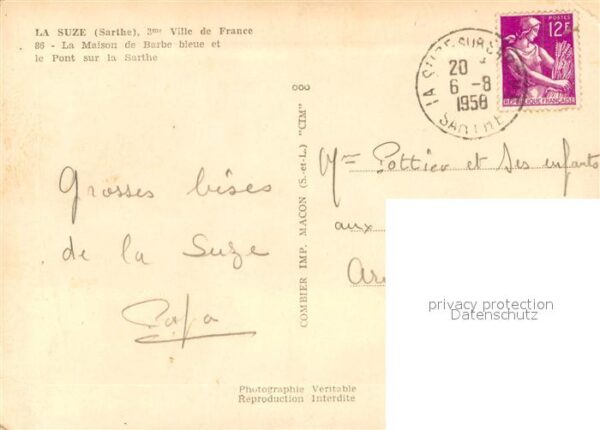 La Suze-sur-Sarthe Ville de France La Maison de Barbe bleu – Bild 2