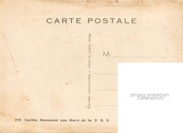 Fye Monument aux Morts de la 2e DB – Bild 2