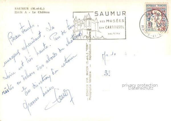 Saumur Le Chateau Vue aerienne – Bild 2