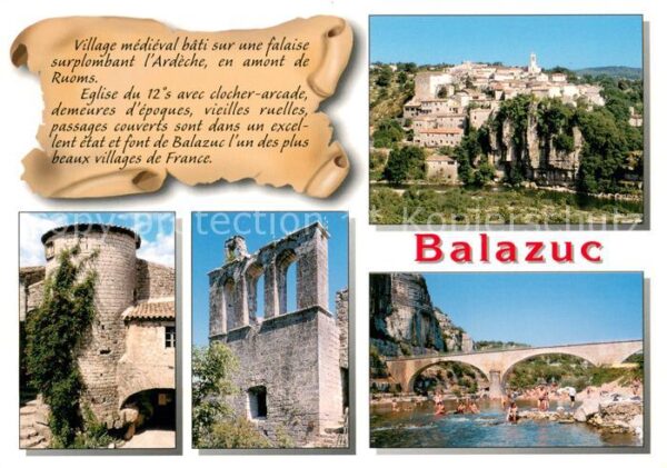 Balazuc Un des plus beaux villages de France Eg
