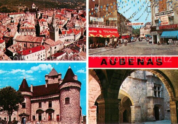 Aubenas Vue aerienne Vue partielle