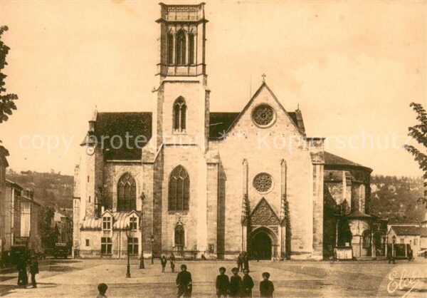 Agen Lot et Garonne La Cathedrale Saint Caprais commencee e