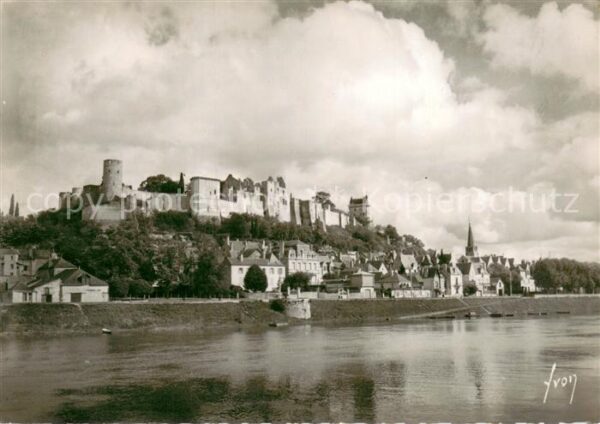 Chinon Indre et Loire Vue generale prise des bords de la Vien