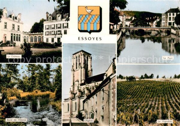 Essoyes Le Chateaux Le Pont Bord de l’Ource Egl