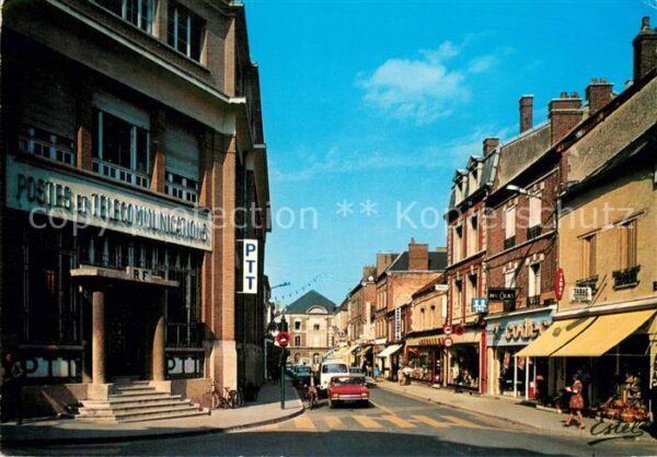 Romilly-sur-Seine La poste et la rue de la Boule d_Or