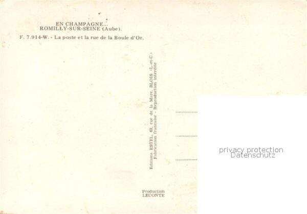 Romilly-sur-Seine La poste et la rue de la Boule d_Or – Bild 2