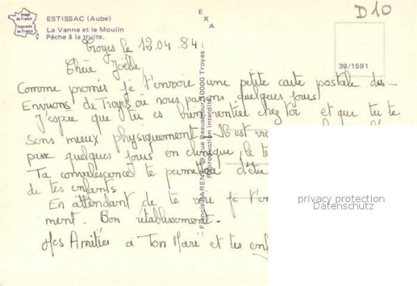 Estissac La Vanne et le Moulin Peche a la truite – Bild 2