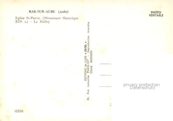 Bar-sur-Aube Eglise St Pierre Le Halloy – Bild 2