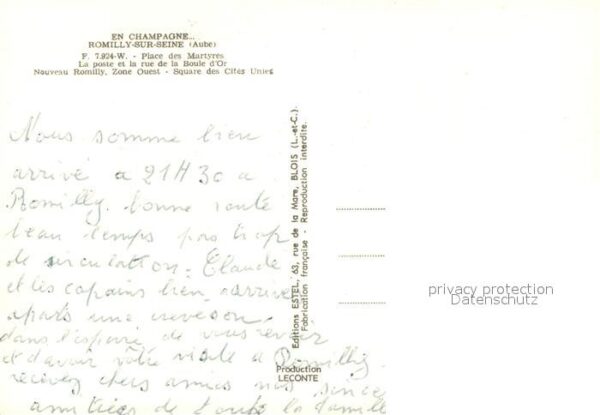 Romilly-sur-Seine Place des Martyres La poste et la rue d – Bild 2