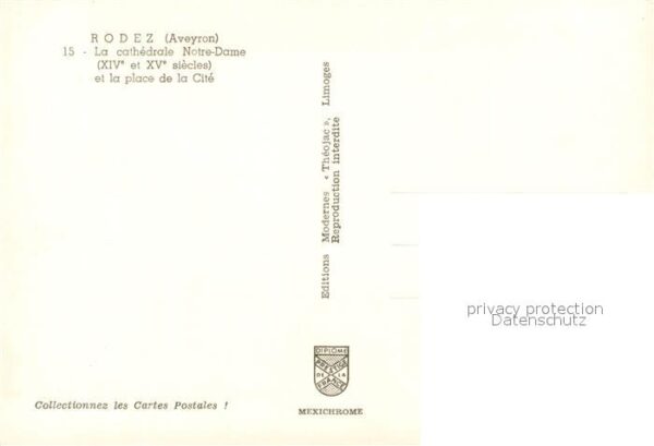 Rodez La cathedrale Notre Dame et la place de – Bild 2