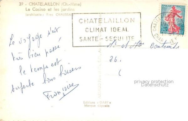 Chatelaillon-Plage Le Casino et les jardins – Bild 2