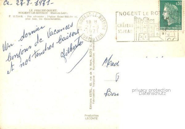Nogent-le-Rotrou Vue aerienne l’eglise Saint Hilaire et – Bild 2