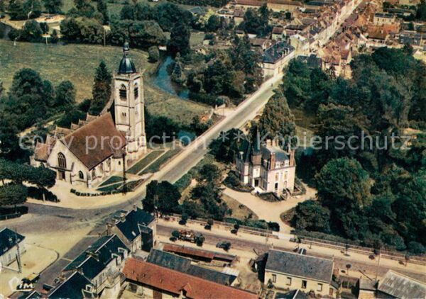 Nogent-le-Rotrou Vue aerienne Eglise St Hilaire