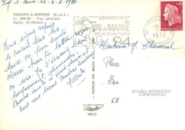 Nogent-le-Rotrou Vue aerienne Eglise St Hilaire – Bild 2