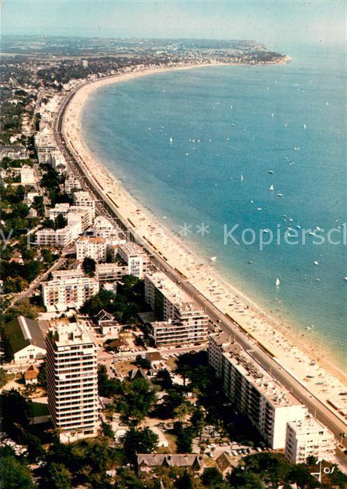 La Baule sur Mer Le boulevard de Mer et les immeubles Vu